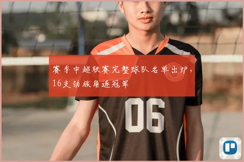 赛季中超联赛完整球队名单出炉，16支劲旅角逐冠军